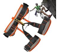 Genérico Arnés De Escalada,Arnés Ajustable Y Seguro - Equipo Escalada Espeleología Jardinería Muro
