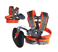 Genérico Arnés Para Desbrozadora,Arnés de Mochila para Cortacésped - Ajustable Acolchado Para Desmalezadora Con Cinturón De Soporte Para Mantenimiento De Jardines