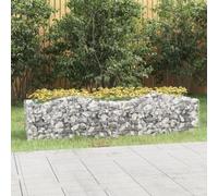 Genérico Arriate de gaviones Forma Arco Hierro galvanizado 200x50x50 cm,Maceteros y jardineras-153542