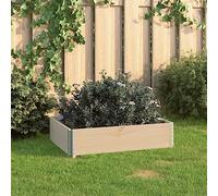 Genérico Arriate de Madera Maciza de Pino 60x80 cm,Casa y jardín,Maceteros y jardineras,6.4 kg-3055160