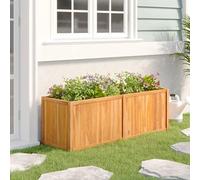 Genérico Arriate de Madera Maciza de Teca 150x50x50 cm,Casa y jardín,Maceteros y jardineras,20.8 kg-362663