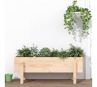 Genérico Arriate Elevado de jardín Madera Maciza de Pino 101x30x38 cm,Casa y jardín,Jardín,Jardinería,Maceteros y jardineras-825184