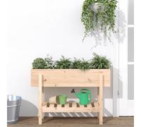 Genérico Arriate Elevado de jardín Madera Maciza de Pino 101x30x69 cm,Casa y jardín,Jardín,Jardinería,Maceteros y jardineras-825240