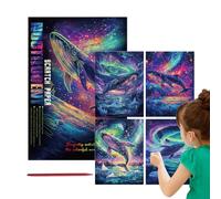 Genérico Art Kits with Glow in The Dark Feature, 4X Paper Sheets and Pen, Fun Creative Drawing Set for Children, Teens, and Adult Crafting Project