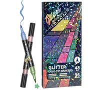 Genérico Art Marker Set - Tip Drawing Pens for Creative Coloring Illustration | Alcohol-Free Ink with Fine Chisel Tips, Artist Markers for Sketching, Journaling School Projects 5.83x0.47 in