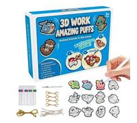 Genérico Art Painting Kit | Easy Creative Kit | 12 Pieces | Educational Activity | Drawing Supply | Quick Drying Acrylic Medium | For Boys Girls Teens Students Home School Dorm Classroom Kindergarten