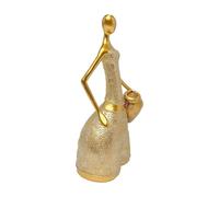 Genérico Art Sculpture - Abstract Resin Female Figure with Jar for Elegant Home Décor, Modern Minimalist Statue for Living Room, Bedroom, or Workplace Display, Creative Ornament Bookshelf or Cabinet
