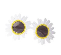 Genérico Art the Clown Sunflower Glasses for Terrifier Costume, Sunflower Daisy Glasses, Adult Halloween Role Play, Multicolor (White)