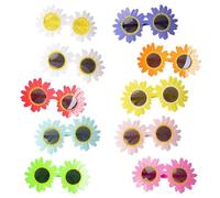 Genérico Art the Clown Sunflower Glasses for Terrifier Costume, Sunflower Daisy Glasses, Adult Halloween Role Play, Multicolor (10pcs)
