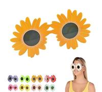 Genérico Art the Clown Sunflower Glasses, Terrifier Cosplay Decorative Yellow Eyewear for Adult Halloween Costume (Orange)