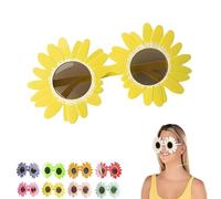 Genérico Art the Clown Sunflower Glasses, Terrifier Cosplay Decorative Yellow Eyewear for Adult Halloween Costume (Yellow)
