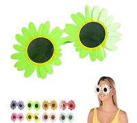 Genérico Art the Clown Sunflower Glasses, Terrifier Cosplay Decorative Yellow Eyewear for Adult Halloween Costume (Green)