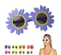 Genérico Art the Clown Sunflower Glasses, Terrifier Cosplay Decorative Yellow Eyewear for Adult Halloween Costume (Purple)