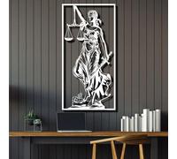 Genérico Arte de Pared con balanza de la Justicia de Metal, decoración de Oficina de bufete de Abogados de Metal, Regalo de Justicia, decoración del hogar para Sala de Estar, Dormitorio, Pasillo