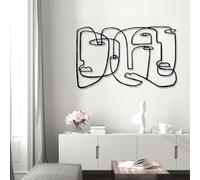 Genérico Arte de Pared con Caras de Pablo Picasso de Metal, decoración de Obra de Arte Moderna Abstracta de Metal Grande, decoración de inauguración de la casa de Picasso para Sala de Estar, dor