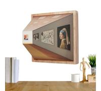 Genérico Arte De Pared Con Ilusión Visual - Luz Nocturna De Pintura LED | Lámpara Nocturna Con Marco De Fotos Alimentada Por USB | Iluminación Ambiental Del Arte De La Pared De La Ilusión Óptica (A)