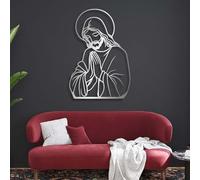 Genérico Arte de Pared Cristiano de Jesús de Metal, decoración de Obra de Arte de Señor Jesús de Metal, Gran Obra de Arte para Sala de Estar, Dormitorio, Pasillo y escaleras, Regalo de decoració