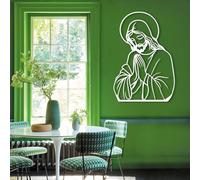 Genérico Arte de Pared Cristiano de Jesús de Metal, decoración de Obra de Arte de Señor Jesús de Metal, Gran Obra de Arte para Sala de Estar, Dormitorio, Pasillo y escaleras, Regalo de decoració