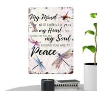 Genérico Arte de Pared de Metal de | Rústicos Vintage de Aluminio con | Decoración Caprichosa para el Hogar | Para Patio Jardín Césped Puerta Principal Portón Vacaciones