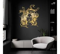 Genérico Arte de Pared de Serpiente con Cabeza de Medusa de Metal, decoración de Obra de Arte gótica de mitología Griega de Metal, Obra de Arte gótica para Dormitorio, decoración del hogar para