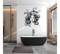 Genérico Arte de Pared de Serpiente con Cabeza de Medusa de Metal, decoración de Obra de Arte gótica de mitología Griega de Metal, Obra de Arte gótica para Dormitorio, decoración del hogar para