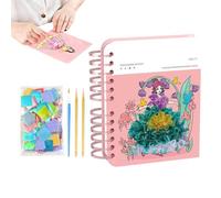 Genérico Arte De Pinchar Para Niños | Manualidades De Princesas Con Pegatinas Y Pintura,Juguete Educativo, Actividad De Pinchar Para Niñas Viajes Escuela Infantil