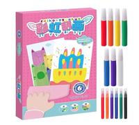 Genérico Arte Squeeze Del Arcoíris - Postales Recuerdo Para,Kit De Pintura Squeegee Infantil | Para Niños y Niñas Infantil Escuela Clase Aula Preescolar y Kindergarten Actividades
