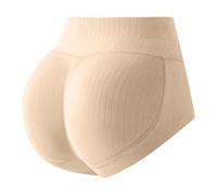 Genérico Artefacto para Esculpir el Cuerpo, Pantalones Levantamiento Cadera, glúteos Cadera melocotón, Almohadilla para glúteos, Ropa Interior sin Costuras (Beige, S)