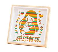 Genérico Artes Y Manualidades Del Día De La Madre Para Niños | Manualidad De Marco Para El Día De La Madre | Decor Para Niños Pequeños Principiantes Con Interacción Entre Padres E Hijos