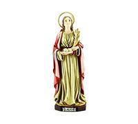 Generico ArteSacraCaravaggio Estatua de Santa Ágata cm 30 (11,81 inches) en resina decorada a mano de producción artesanal italiana