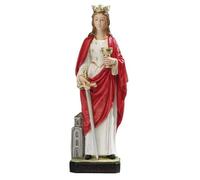 Generico ArteSacraCaravaggio Estatua de Santa Bárbara cm 20 (7,87 inches) de mármol resina completa decorada a mano de producción artesanal italiana