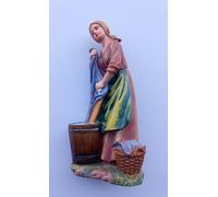 Generico ArteSacraCaravaggio - Figura de lavandera de 28 cm (11,02 inches) de resina decorada a mano para interior y exterior