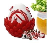 Genérico Articulated Dragon Fidget, 3D Printed Winged Toy, 3.14x2.9in Cute Flexible Figure with Movable Joints, Printed Resin Design, Stress Relief Desk Ornament, Fantasy Fidget Toy for Daily Use