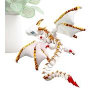 Genérico Articulated Winged - Dragon Fidget Toy Flexible Animal Figure | Collectible Desk Decor Poseable Dragon Model Sensory Stress Relief Ornament for Home, Office, Car Interior Display Use