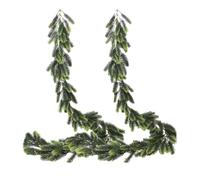 Genérico Artificial Cedar Pine Branches - Green Artificial Cedar Plant Stems for Christmas and Thanksgiving Soft Fake Pine Garland for Home Patio Living Room Garden or Wall Decor, 78.74 Inch