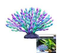 Genérico Artificial Coral Ornament - Soft Silicone Gradient Aquarium Accessory, Bright Scene Decor, Durablee Fish Tank Decoration, Marine Style Art | Colorful Underwater Centerpiece for Home Bedroom