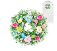 Genérico Artificial Eggs Flowers Spring Garland - Spring Door Wreath - 13.78inch Easter Summer Wreath,for Home Indoor Outdoor Porch Window Wall Holiday Wedding Party Valentines Festival Celebrations