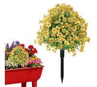 Genérico Artificial Flower Decor, No Fade Faux Plant Set, UV Resistant 35cm Bloom Bundle, Silk Polyester Outdoor Build, Garden Patio Porch Cemetery Wedding Display Accent 15.75x15.75x23.62 Inches
