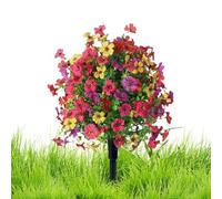 Genérico Artificial Flower Decor, No Fade Faux Plant Set, UV Resistant 35cm Bloom Bundle, Silk Polyester Outdoor Build, Garden Patio Porch Cemetery Wedding Display Accent 15.75x15.75x23.62 Inches