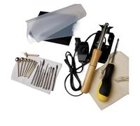 Genérico Artificial Flower Ironing Machine, DIY Cloth Fabric Fake Flower Making Tool, Adjustable Temperature, W/18 Ironing Heads, Electric Fabric Flower Maker for Silk, Wool, Linen, Flannel