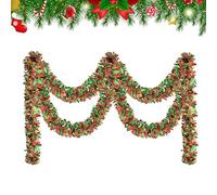 Genérico Artificial Garland - Pine Garlands | Christmas Garland, Christmas Tree Tinsel for Party Birthday Halloween Thanksgiving Photo Parties Artificial Olive Vine Indoor