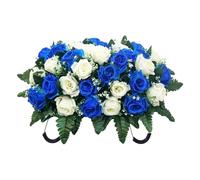 Genérico Artificial Grave Saddle Flowers, Outdoor Rose Decoration, Easy Use Cemetery Tombstone Flowers for Memorial and, Multipurpose Floral Arrangement Accessory Saddle Flower with Realistic Look