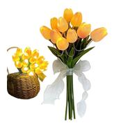 Genérico Artificial Lighted Flowers - 10-Piece | Flower Bedside Lamp For Home, Wedding, Restaurant, Hotel, Living Room, Bedroom, Entryway, Mantel, Dining Table, Office, Window Sill