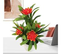 Genérico Artificial Pot Flowers - Faux Plants In Decorative Pots | Aesthetic Table Centerpiece For Bathroom, Dining Room, Coffee Table, Desk, Farmhouse Kitchen, Living Room, House Shelf, Home Decor