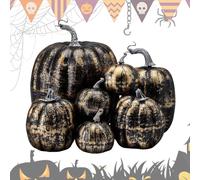 Genérico Artificial Pumpkin, Faux Harvest Vegetables, Fall Table Decor, Foam Seasonal Display for Farmhouse, Indoor Outdoor, Thanksgiving Autumn, Party Porch Kitchen Bedroom Living Room