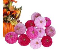 Genérico Artificial Pumpkins, Rustic Table Decor, Fall Decoration Props, Aesthetic Harvest Display for Autumn Parties Home Centerpieces Photography Farmhouse Halloween Basket Fillers