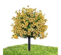 Genérico Artificial Shrubs for Outdoors - UV Resistant Decorative Plants for Garden Patio | Realistic Foliage with Sturdy Base, Outdoor Landscaping and Home Décor for Yard Balcony 22.05 × 15.75 in