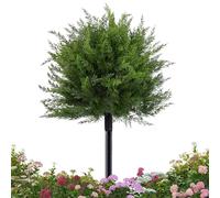 Genérico Artificial Topiaries - with Spike UV Resistant Faux Cedar Bushes | Topiary Trees | for Indoor Outside Garden Porch Patio Home Yard Deck