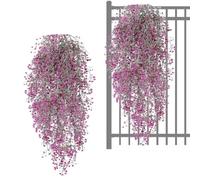 Genérico Artificial Vine Garland - 5-Branch Realistic Ornament - Artificial Plant Garland with Flower - for Wall Bedroom Front Door Window Graduation Birthday Party Wedding