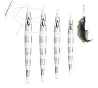 Generico Artificiales Luminosos para la | Juego de 4 Piezas luminiscentes en la Oscuridad con Anzuelo, Cebo para bagre en Agua Salada y Agua, para capees, Walleye, para Hombres y Adolescentes